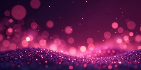Obraz premium Abstract Pink Glitter Background with Sparkling Lights and Bokeh Effect