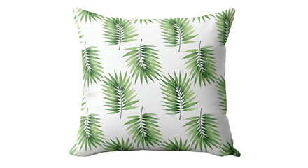 Tropical Palm Leaf Pattern Pillow