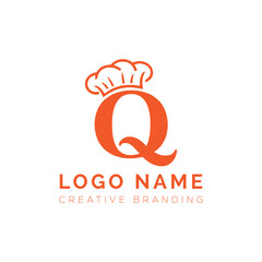 letter Q Chef logo