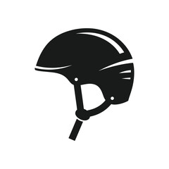 Black bicycle helmet with white accents on a white background bike cycling