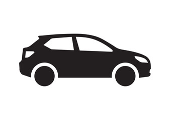 Fototapeta premium Car icon, Car solid vector