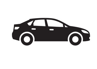 Fototapeta premium Car icon, Car solid vector