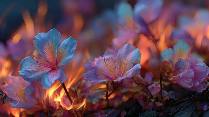 Fototapeta premium autumn flower fire