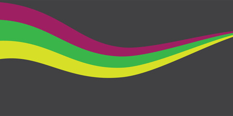 Colorful Wave Lines on Dark Background – Modern Abstract Design