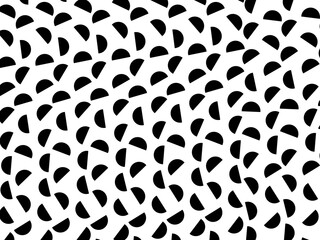 Retro black geometric pattern background, vector abstract circles, abstract art. Trendy pattern background.