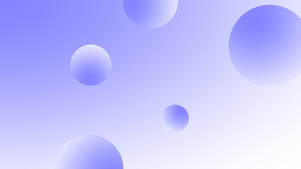 Abstract Blue Gradient Background With Floating Spheres And Soft Lighting Effect