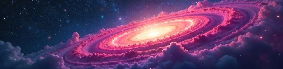 Vibrant Nebula Swirls Across Cosmic Expanse, Evoking Mystery and Wonder in a Star-Studded Universe.  A breathtaking image hinting at the possibility of alien life.