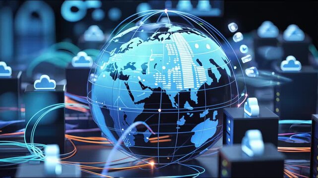 Global cloud computing and server network infrastructure	
