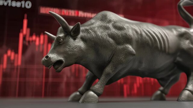 Bull Market Symbol with Stock Charts