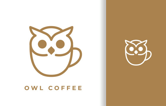 COFFEE LOGO WITH OWL