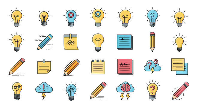 A complete back to school set featuring a colorful school stationery set for students