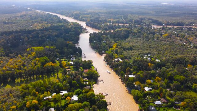 The vast delta of the Paran&aacute; River. Argentina.   