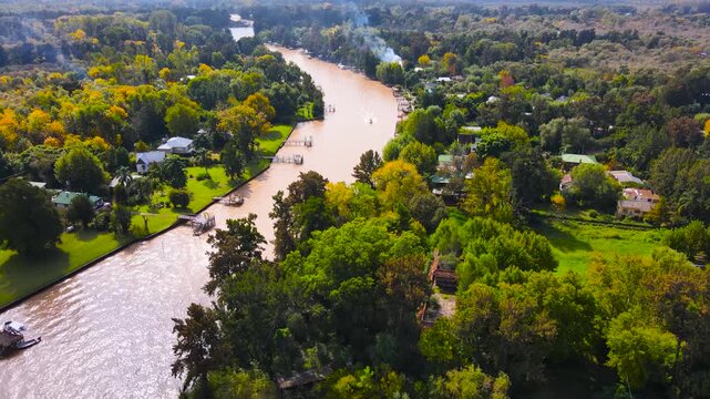 The vast delta of the Paran&aacute; River. Argentina.   