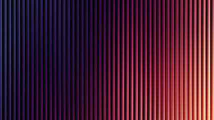 Abstract vertical stripes of purple pink and orange light