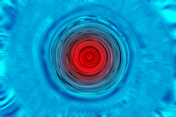 blue and red abstract vortex with spiral in the center
