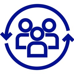 social network icon on internet button