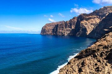 Stunning landscape of Los Gigantes cliffs on Tenerife, Canary Islands,