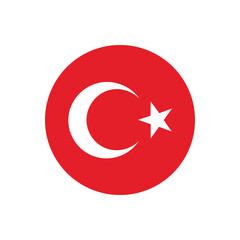 turkey round flag