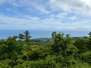 Fototapeta premium tropical island in Japan The beautiful sky and sea 