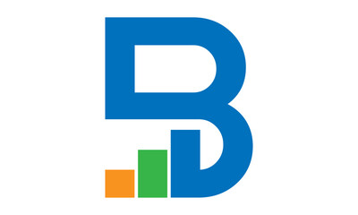 Letter B Financial Logo	
