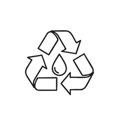 Obraz premium Recycling arrows loop vector