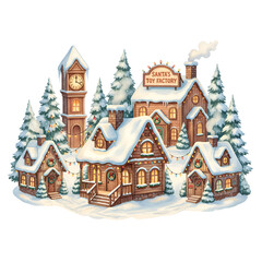Santa&rsquo;s Toy Factory in Winter Wonderland