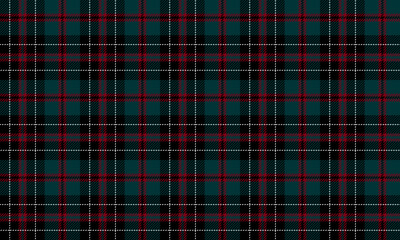 Seamless plaid pattern, black, green, red, white, for designing clothes, skirts, pants, dresses, blankets, tablecloths, adding a classic, cool charm to a unique and outstanding look.