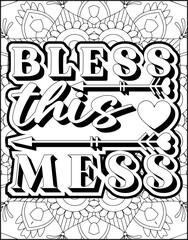 Bible Verse Coloring Page for Adults. Holy Christian Bible Quote Coloring Page.