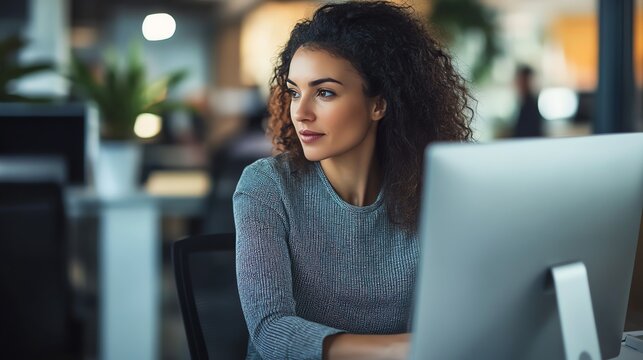 HR woman managing payroll and attendance software