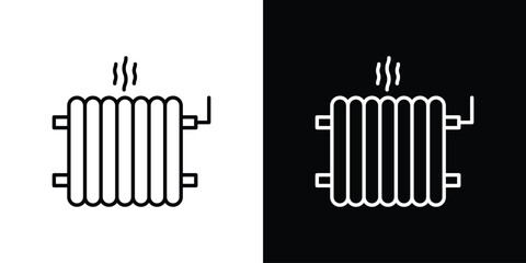 Radiator icon - Line Style. symbol template design