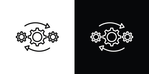 Operation icon - Line Style. symbol template design