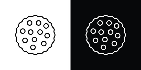 Massage ball icon - Line Style. symbol template design