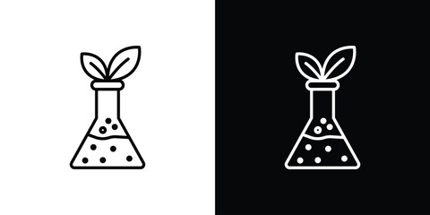 GMO icon - Line Style. symbol template design