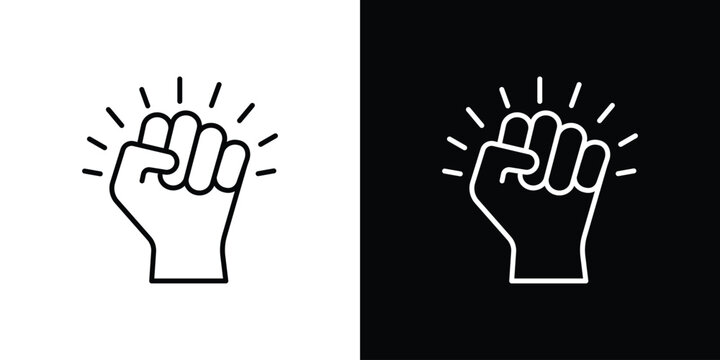 Empowerment icon - Line Style. symbol template design