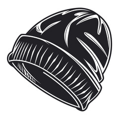 Trendy beanie hat illustration, perfect for urban style