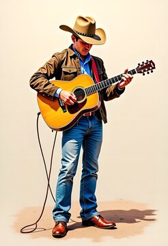 young man playing guitar