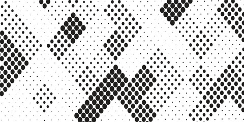 Fototapeta premium Halftone Abstract Pattern – Black and White Dotted Background