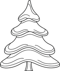 Christmas tree winter holiday snow pine evergreen festive season xmas nature