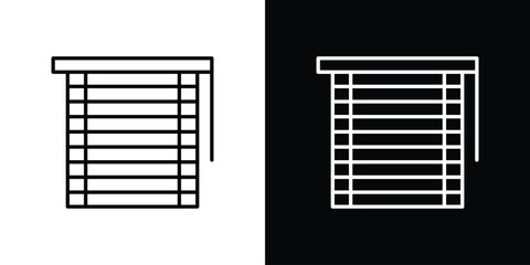 Blinds icon - Line Style. symbol template design