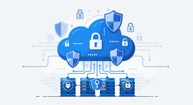 Secure Cloud Computing Data Protection with Shielded Servers and Network Security