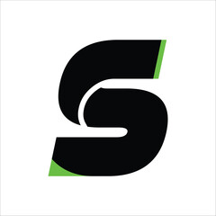 S, logo S ,Letter On luxury Logo