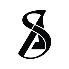   SA , logo SA ,Letter On luxury Logo