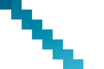 Blue Stair Step Abstract Vector Pattern