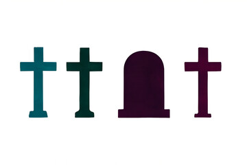 Cross Tombstone Vector Illustration