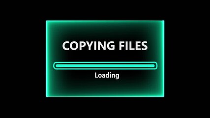 Data transfer File copying process concept on the transparent background . Concept digital Technology cybersecurity. Motion graphics of the file copying concept. HD video animation. - Powered by Adobe