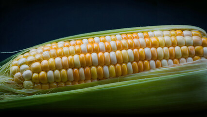 Freshly picked corn on the cob ready for summer grilling and farmtotable recipes a delicious and healthy side dish