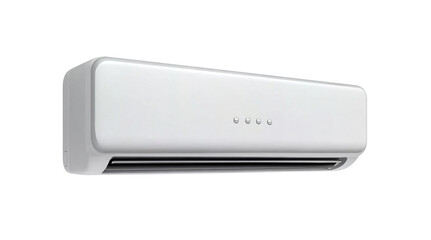 modern air conditioner isolated on a white background, detailed illustration, high-resolution, professional photograph. the ultra-realistic color grading technique of the topography of air conditioner
