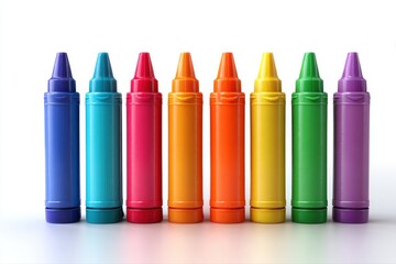 Colorful Crayons Art Supplies Drawing Tools Vibrant Colors Art Education on transparent background