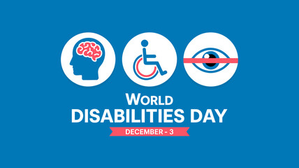 World Disabilities Day Awareness Illustration December 3rd Promoting Inclusion and Support for People with Disabilities a Message of Equality