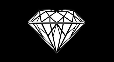 Exquisite diamond gem with brilliant facets reflecting light, symbolizing luxury, value, and preciousness in a striking graphic. © Artesian Edge